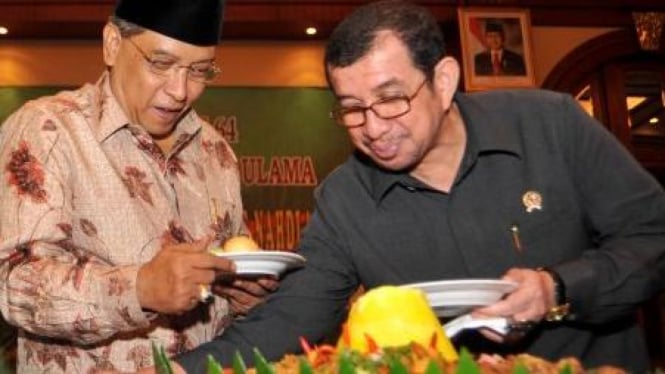 Ketua PBNU Said Agil Siradj dan Salim Segaf Al Jufri