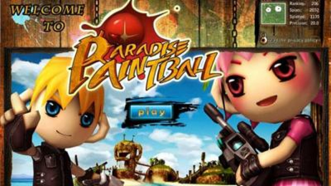 Paradise Paintball, game FPS pertama di Facebook