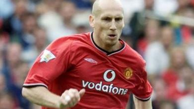 Jaap Stam saat masih membela MU