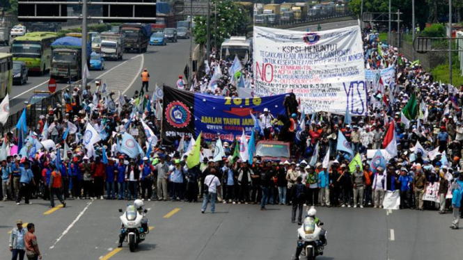 Demo Buruh di DPR