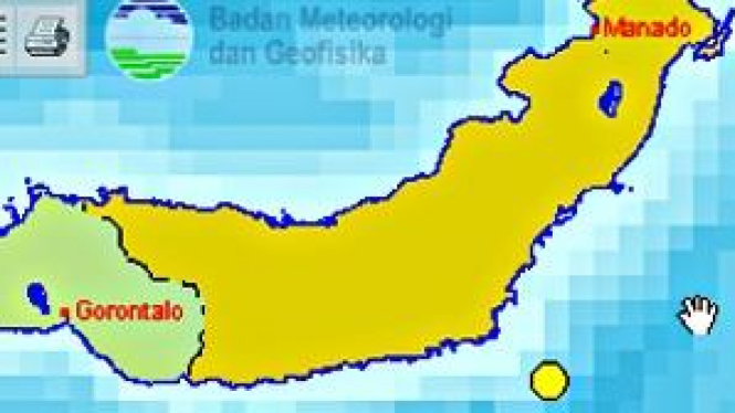 Gempa 6 SR di Sulawesi Utara