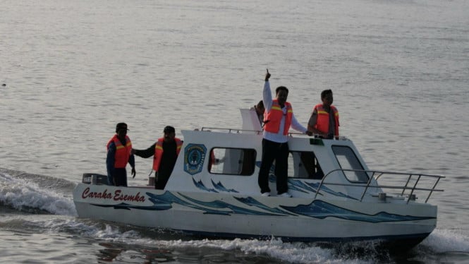 Kapal patroli buatan SMKN 3 Buduran Sidoarjo