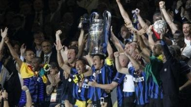 Pesta Kemenangan Inter Milan di Liga Champions 2009-10