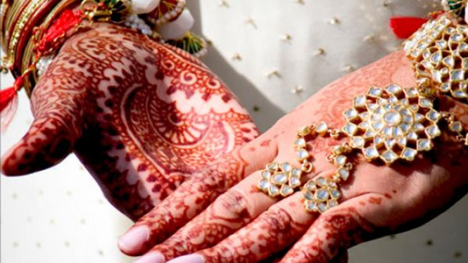 Ilustrasi pernikahan India