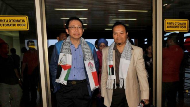 Marzuki Alie dan Hidayat Nur Wahid bersiap menuju Gaza