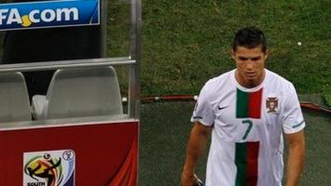 Cristiano Ronaldo di babak 16 besar Piala Dunia 2010