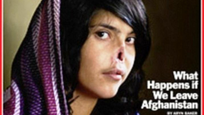 Cover Majalah TIME yang menampilkan korban mutilasi Taliban