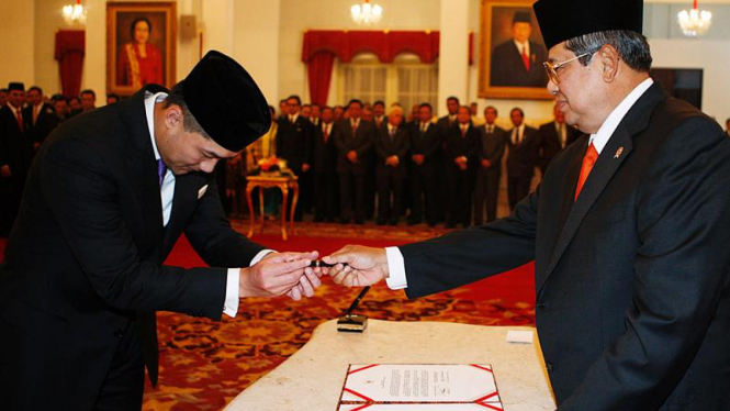 Presiden Susilo Bambang Yudhoyono melantik sejumlah duta besar RI