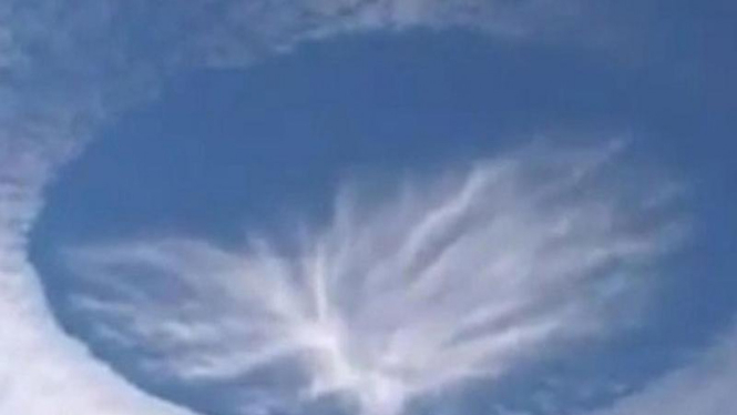 Penampakan awan misterius di Meksiko