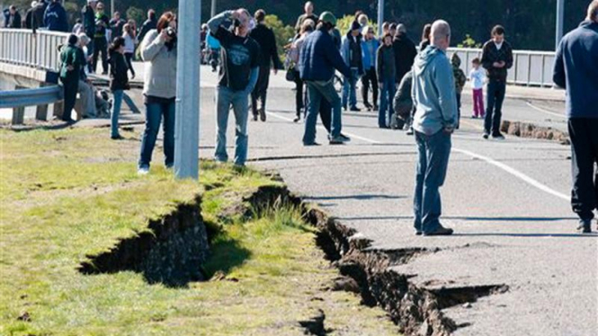 Warga Selandia Baru di Christchurch usai dilanda gempa bumi