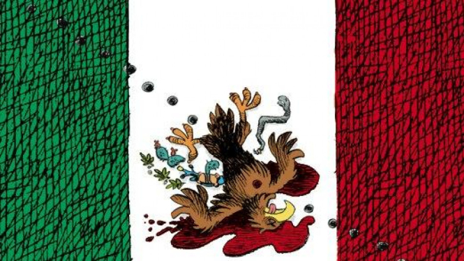Bendera Meksiko yang dilecehkan 