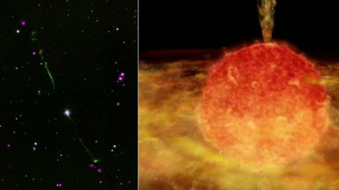 BP Piscium 'bintang kanibal' yang ditangkap observatorium Chandra