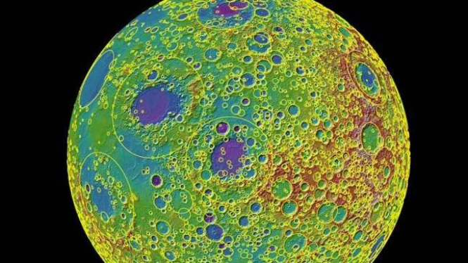 Peta kawah bulan terbaru