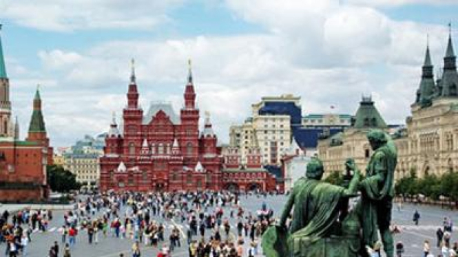 Red Square, salah satu objek wisata tersohor di Rusia
