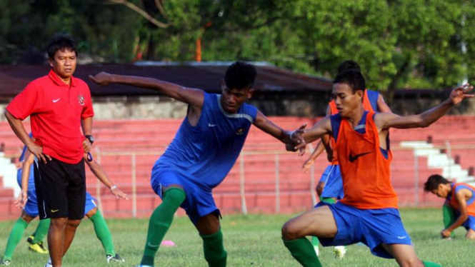 Par a pemain Barito Putera saat latihan