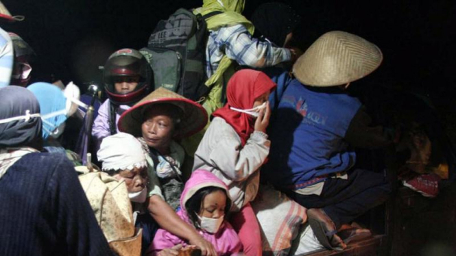 Pengungsi letusan Gunung Merapi