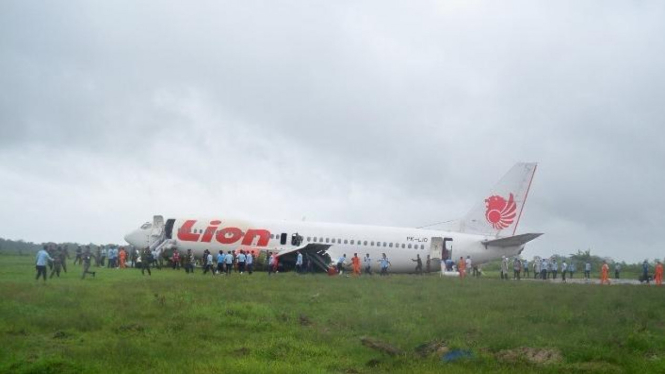 Pesawat Lion Air tergelincir di Pontianak (2)