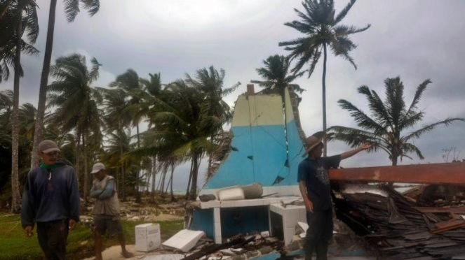 Puing Resor Macaroni di Mentawai yang disapu tsunami