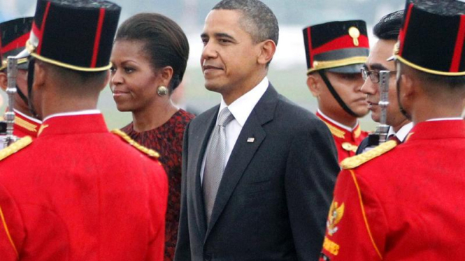 Obama tiba di Jakarta