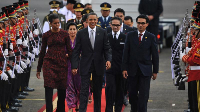 Presiden Obama tiba di Jakarta