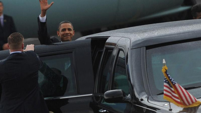 Presiden Obama tiba di Jakarta