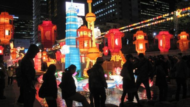 Festival Lentera Cheonggyecheon di Seoul, Korea Selatan