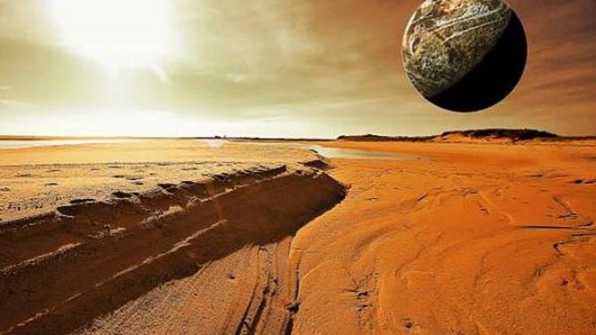 Ilustrasi permukaan planet Mars
