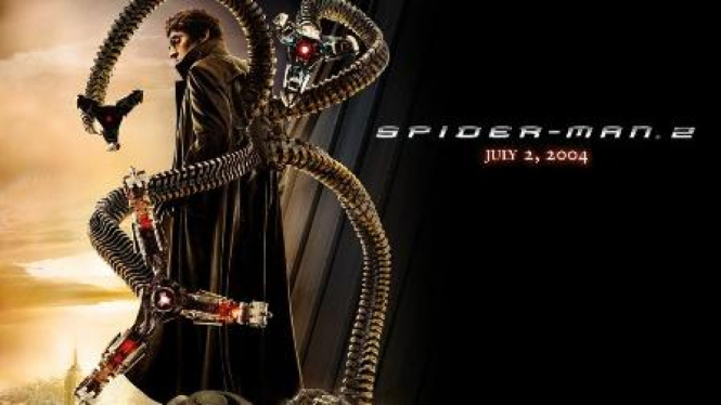 Poster Dr Octopus, lawan Spiderman