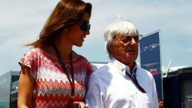 Bernie Ecclestone dan Fabiana Flosi