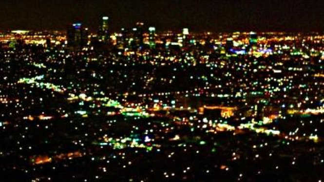 Kota Los Angeles di malam hari