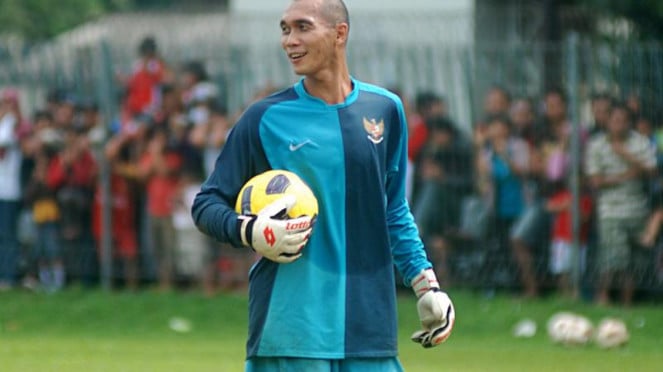 Eks penjaga gawang timnas Indonesia. Markus Horison 