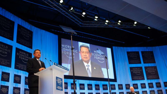 Presiden SBY mengikuti acara World Economic Forum (WEF)