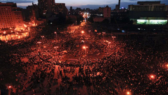 Aksi demonstrasi di Mesir