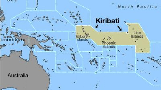 Republik Kiribati, negara kepulauan di samudera Pasifik