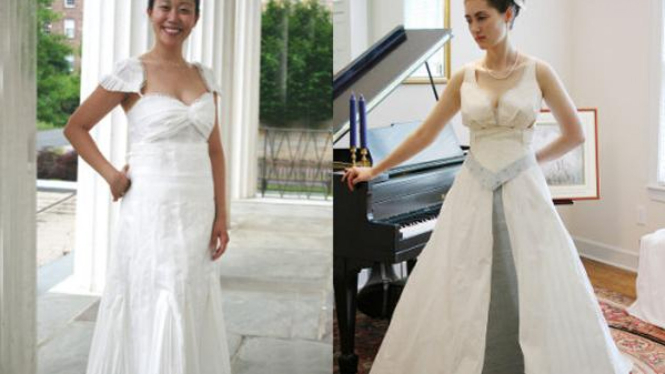 karya pemenang 'Toilet Paper Wedding Dress Contest'