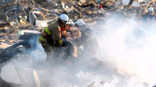 Korban gempa bumi Jepang