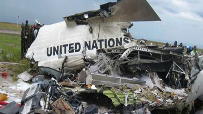 Pesawat dinas milik PBB jatuh di Kinshasa, Kongo