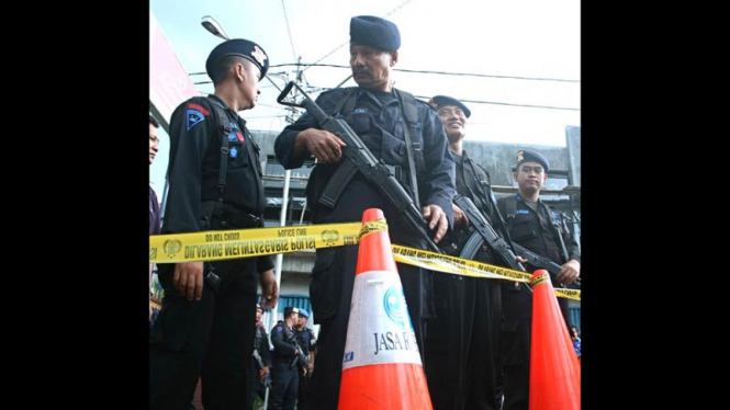 Pasca ledakan bom di Cirebon.