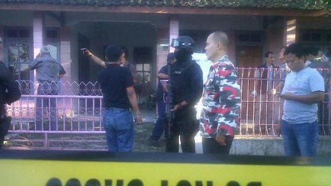 Rumah M Syarif di Majalengka, diduga pelaku bom Cirebon