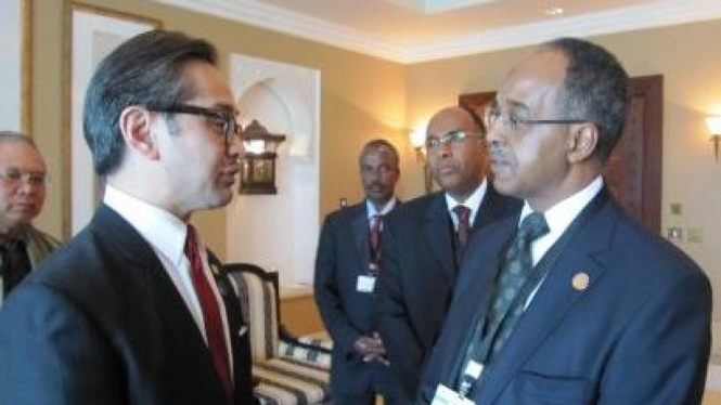 Menlu Marty M Natalegawa bertemu Menlu Somalia, Abdullahi Omar Arsharq 