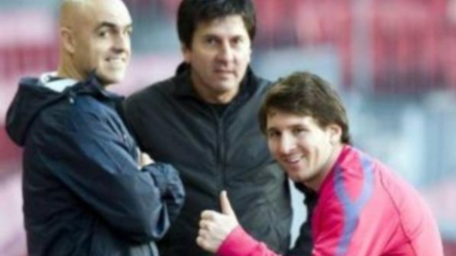 Ayah Messi, Jorge (tengah), dan Lionel Messi