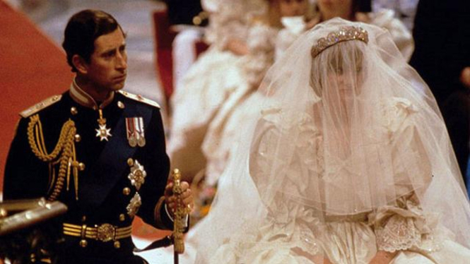 Pernikahan megah Pangeran Charles dan Putri Diana, bak cerita dongeng.