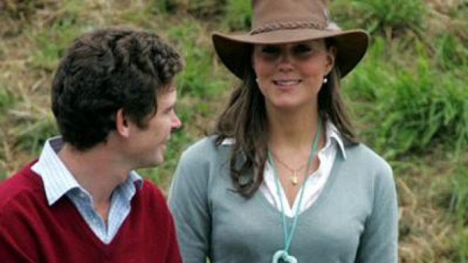 Kate Middleton dengan gaya cowboy