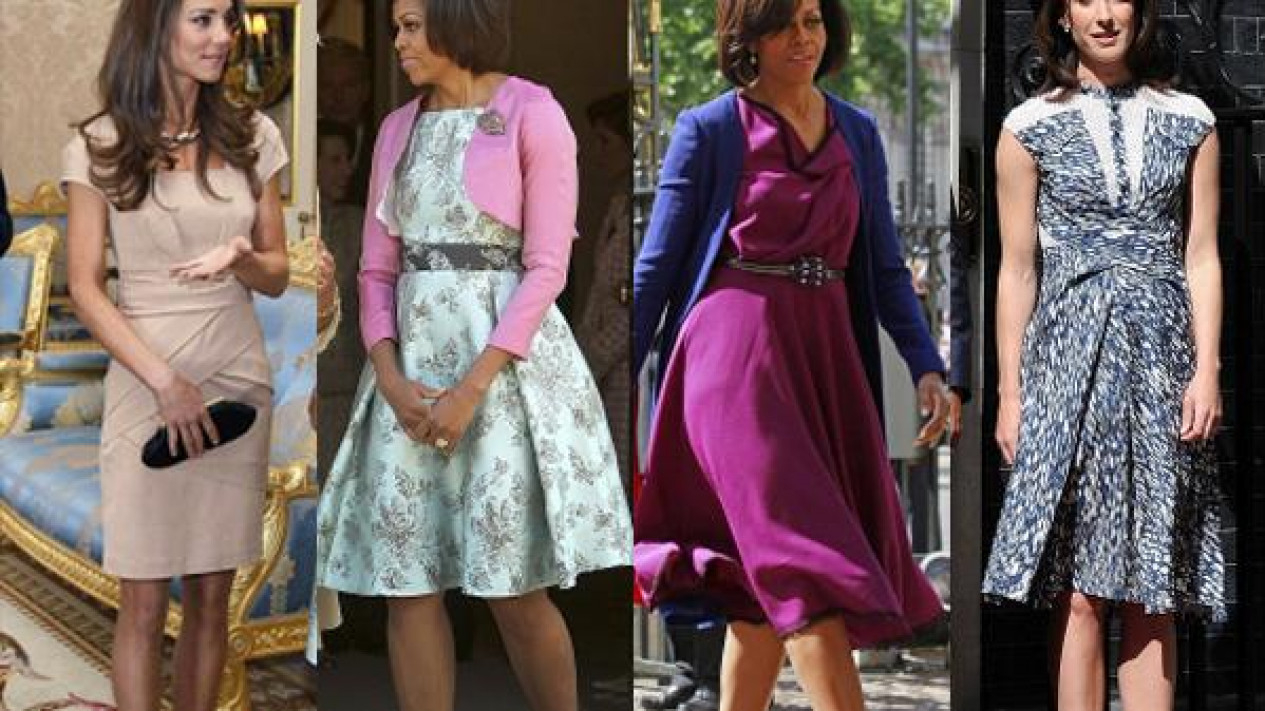 Foto Perang Gaya Michelle Obama And Kate Middleton