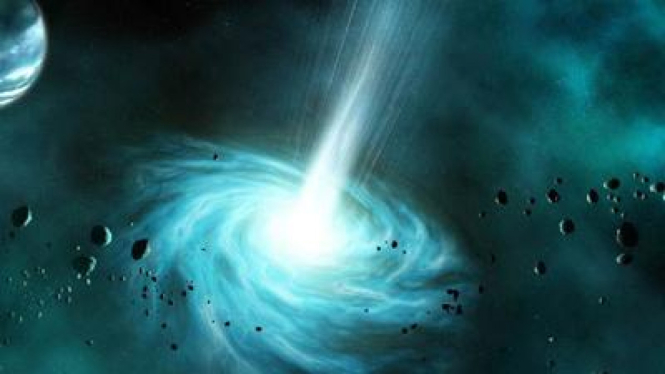 White hole, lubang putih yang melontarkan material di alam semesta