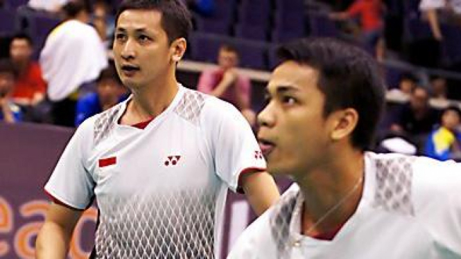 Alvent Yulianto Chandra (kiri) & Hendra Aprida Gunawan