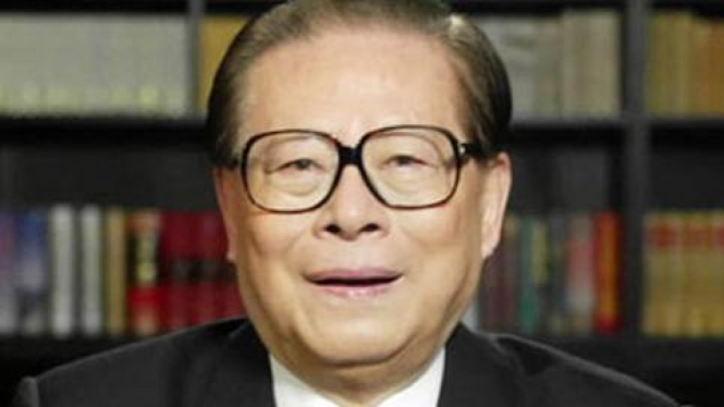 Mantan Presiden China, Jiang Zemin.