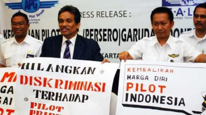 Pilot lokal Garuda protes diskriminasi karena dibedakan dengan pilot asing