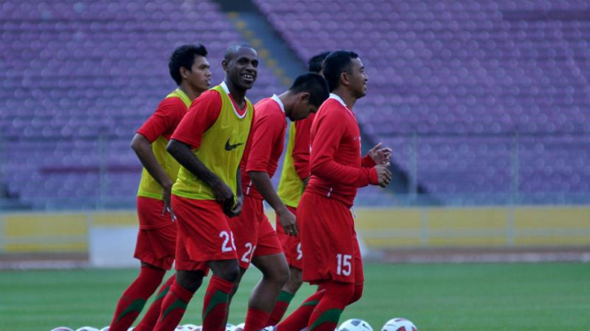 Latihan Terakhir Timnas Jelang Laga Melawan Turkmenistan, Boaz Solossa