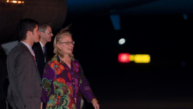 Hillary Clinton tiba di Bali